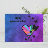 Carte Rainbowheart et papillon (Debout devant)