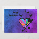 Carte Rainbowheart et papillon (Devant)