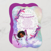 Carte Rainbows, Fluffy Clouds & Butfly Congrats (Devant / Derrière)