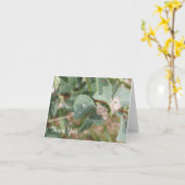 Carte Raindrops and Leaves Folded Thank You Card (Fleur jaune)