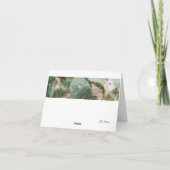 Carte Raindrops and Leaves Folded Thank You Card (Dos)