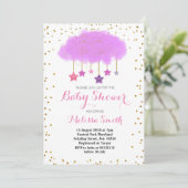 Carte Raindrops Baby shower Invitation (Debout devant)