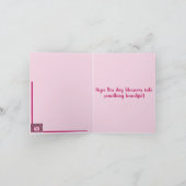 Carte Raindrops rose (Intérieur)