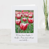 Carte Raindrops sur Tulips Sympathy (Devant)