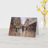 Carte Rainy Day à Paris (Fleur jaune)