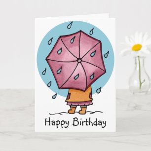 Carte Rainy Days Anniversaire Personnalisé