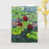 Carte Rainy Garden paisible (Fleur jaune)