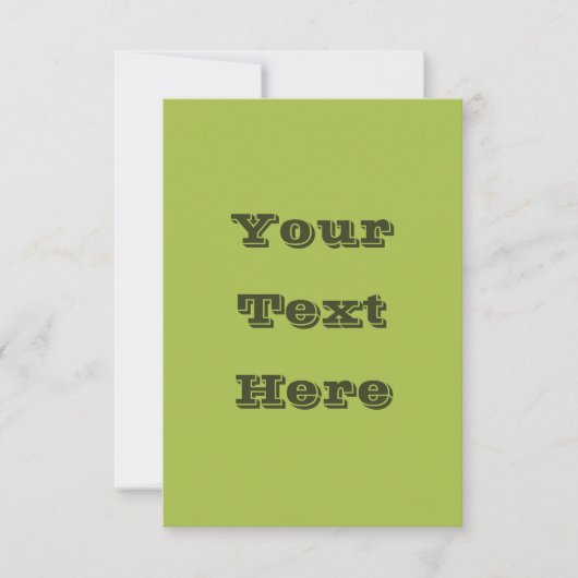 Carte Raisin blanc vert printemps saison couleur solide (Devant)