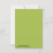 Carte Raisin blanc vert printemps saison couleur solide (Dos)