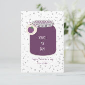 Carte Raisin Vous êtes ma jambe Classe photo Valentine (Debout devant)