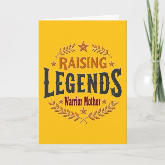 Carte Raising Legends – Warrior Mother Design (Devant)