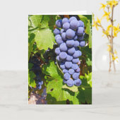 Carte Raisins de vignoble (Fleur jaune)