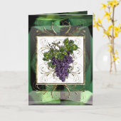 Carte Raisins pourpres (Fleur jaune)