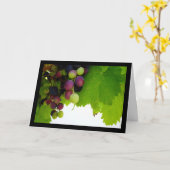 Carte Raisins sur la vigne (Fleur jaune)