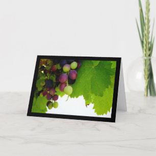 Carte Raisins sur la vigne