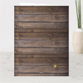 Carte Raisons de l'anniversaire rustique Pourquoi je t'a (Dos)