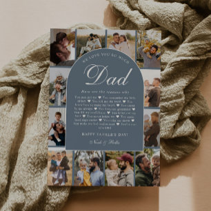 Carte Raisons pour lesquelles nous vous aimons Papa Phot
