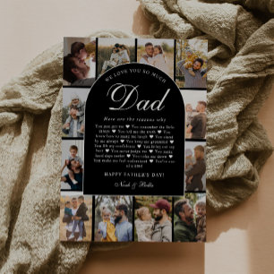 Carte Raisons pour lesquelles nous vous aimons Papa Phot