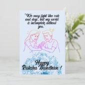 Carte Raksha Bandhan (Debout devant)