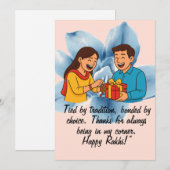 Carte Raksha Bandhan (Devant / Derrière)