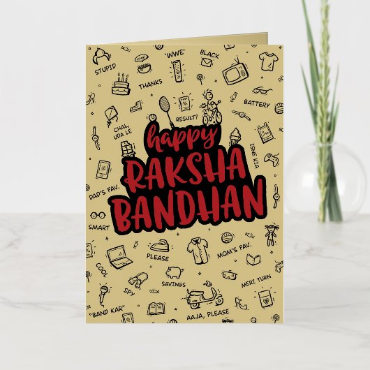CARTE RAKSHABANDHAN (Recto)