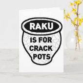 Carte Raku est pour Crack Pots Pots Potters (Fleur jaune)