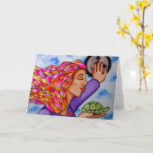 Carte Ralentir par Rita Loyd (Fleur jaune)