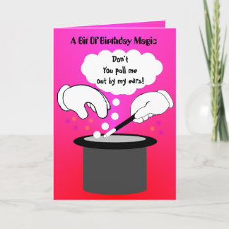 Carte Rallye magique d'anniversaire