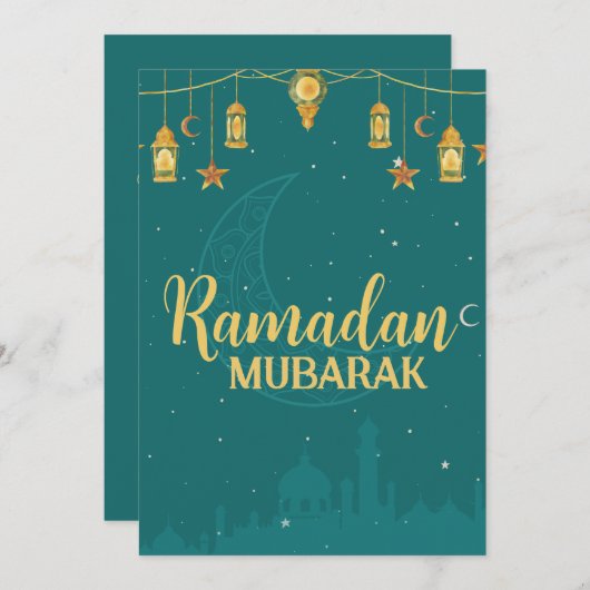 Carte Ramadan (Devant / Derrière)