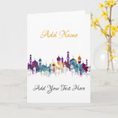 Carte Ramadan (Fleur jaune)