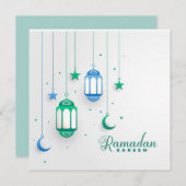CARTE RAMADAN KAREEM (Devant / Derrière)