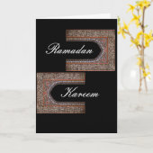 Carte Ramadan Kareem (Fleur jaune)