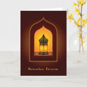 Carte Ramadan Kareem (Fleur jaune)