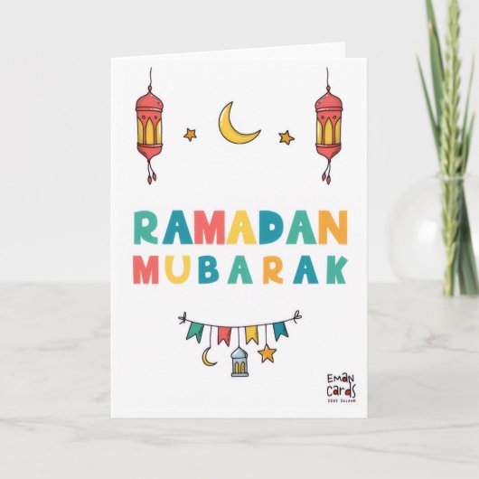 Carte Ramadan Mubarak (Devant)