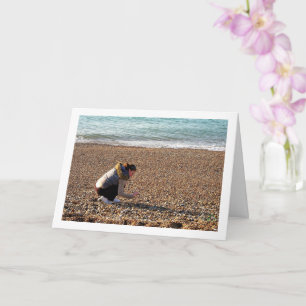 Carte Ramassage de galets sur la plage