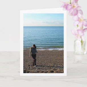 Carte Ramassage de galets sur la plage