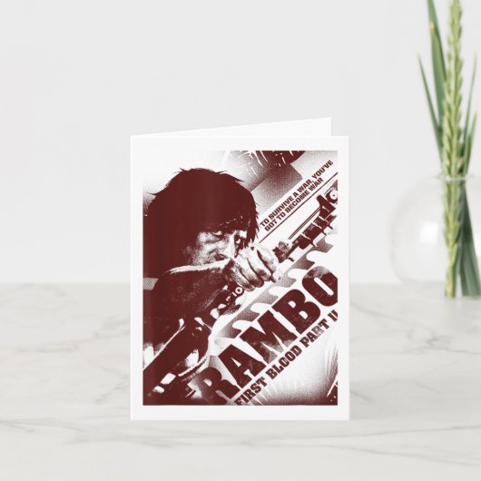 Carte Rambo Premier Sang Partie Ii Vous Devez Devenir La (Devant)