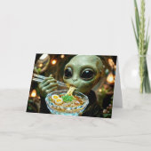 Carte Ramen Alien | Remets-toi | Mieux te sentir (Devant)