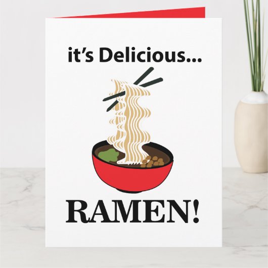 Carte Ramen C'est Délicieux (Devant)