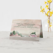 Carte Ramener l'arbre à la maison Scène de Noël à la cam (Fleur jaune)