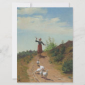 Carte Ramener le troupeau d'oies (par Paul Peel) (Devant)