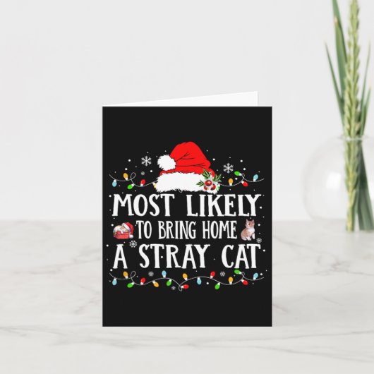 Carte Ramenez très probablement à la maison Stray Chat H (Devant)