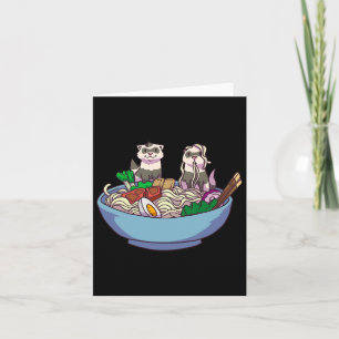 Carte Ramens de furet Anime Kawaii Otaku japonais Cadeau