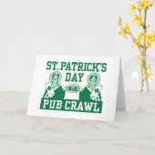 Carte Rampement de Pub du jour de St Patrick (Fleur jaune)