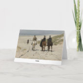 Carte Randonnée équestre le long de la Beach Greeting Ca (Dos)