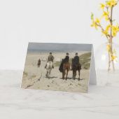 Carte Randonnée équestre le long de la Beach Greeting Ca (Fleur jaune)