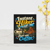 Carte Randonneur instantané, ajoutez simplement du café, (Fleur jaune)