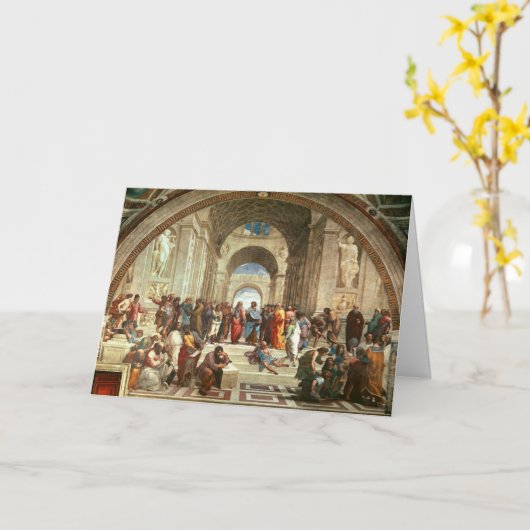 Carte Raphael - École d'Athènes (Fleur jaune)