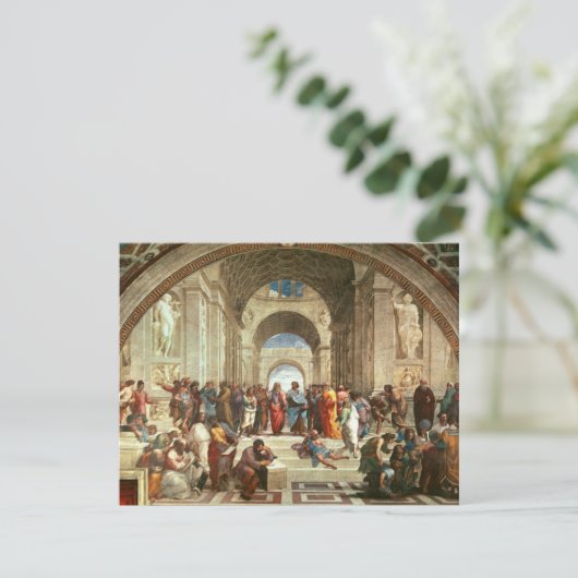 Carte Raphael - École d'Athènes, peinture d'art (Debout devant)
