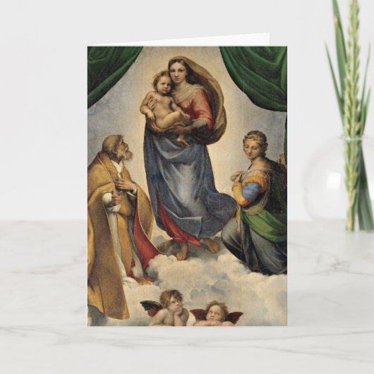 Carte Raphael - La Madone Sixtine, (Devant)